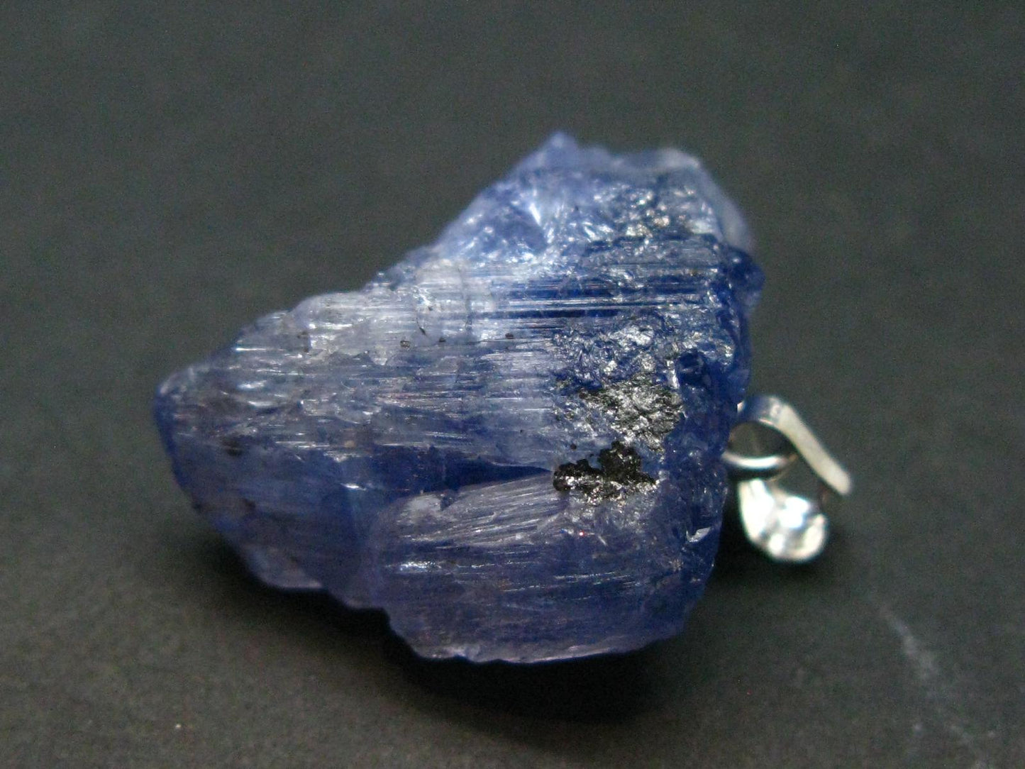 Tanzanite Pendant In Sterling Silver From Tanzania - 1.1" - 7.96 Grams