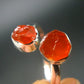 Fire Opal Silver Ring From Mexico - 2.09 Grams - Adjustable size