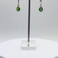 Green Helenite Drop Earrings in Sterling Silver – Oval Gemstone Dangles