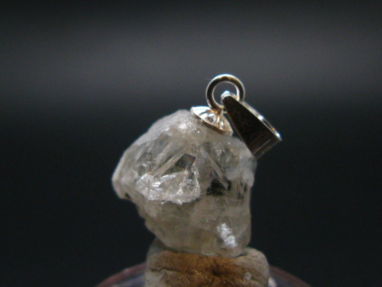 Phenakite Phenacite Crystal Silver Pendant from Russia - 0.7" - 1.90 Grams