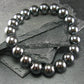 Hematite Genuine Bracelet ~ 7 Inches ~ 10mm Round Beads