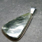 Natural Polished Seraphinite Clinochlore Angels Wings Silver Pendant from Russia - 2.0" - 6.42 Grams