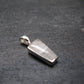 Raw Rare Natrolite Crystal Silver Pendant From Russia - 0.7" - 1.28 Grams