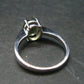 Moldavite Tektite Silver Ring from Czech Republic - Size 8 - 3.08 Grams
