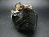 Fine Black Tourmaline and Smoky Quartz Crystal From Namibia - 4.3"