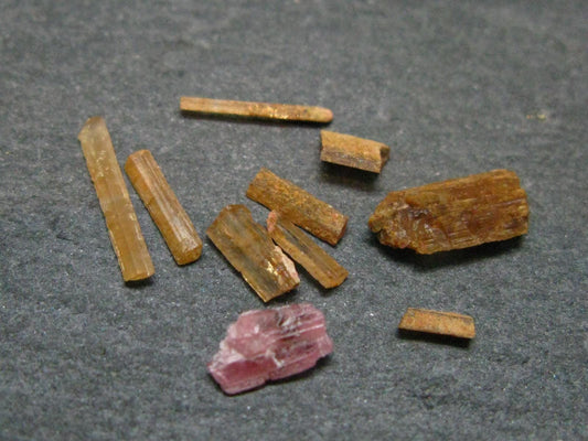 Lot of 10 Rare Gem Vayrynenite Crystals From Afghanistan - 1.92 Carats