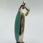 Grandidierite Pendant Marquise Cabochon Blue Green Gemstone Silver Necklace Natural Crystal Jewelry