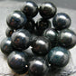 Black Opal Genuine Bracelet ~ 7 Inches ~ 14mm Round Beads