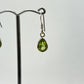 Peridot Teardrop Dangle Earrings | Sterling Silver August Birthstone