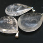 Pliny the Elder and Quartz!! Set of 3 Natural Clear Quartz Crystal Pendant From Brazil