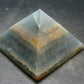 Lemurian Aquatine Blue Calcite Pyramid - 2.3" - 145.81 Grams