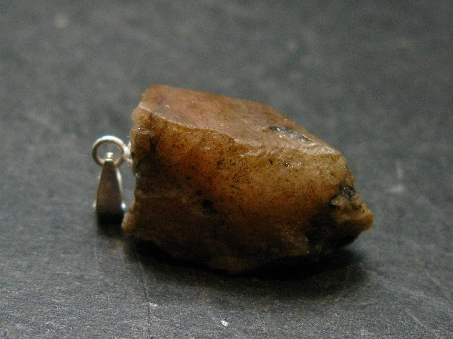 Phenakite Phenacite Crystal Silver Pendant From Brazil - 1.0" - 4.57 Grams