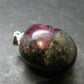 Nice Red Eudyalite Eudialite Silver Pendant From Russia - 1.2"
