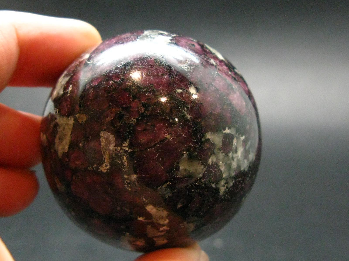 Rare Eudialyte Sphere Ball From Russia - 1.8" - 133.37 Grams