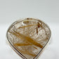 Golden Rutilated Quartz Ring – Teardrop Rutile Crystal Statement Jewelry - Size 10