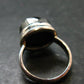 Unpolished Elite Shungite Silver Ring from Russia - Size 8 - 5.35 Grams