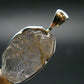 Gray Herderite Silver Pendant from Africa - 1.1" - 2.65 Grams