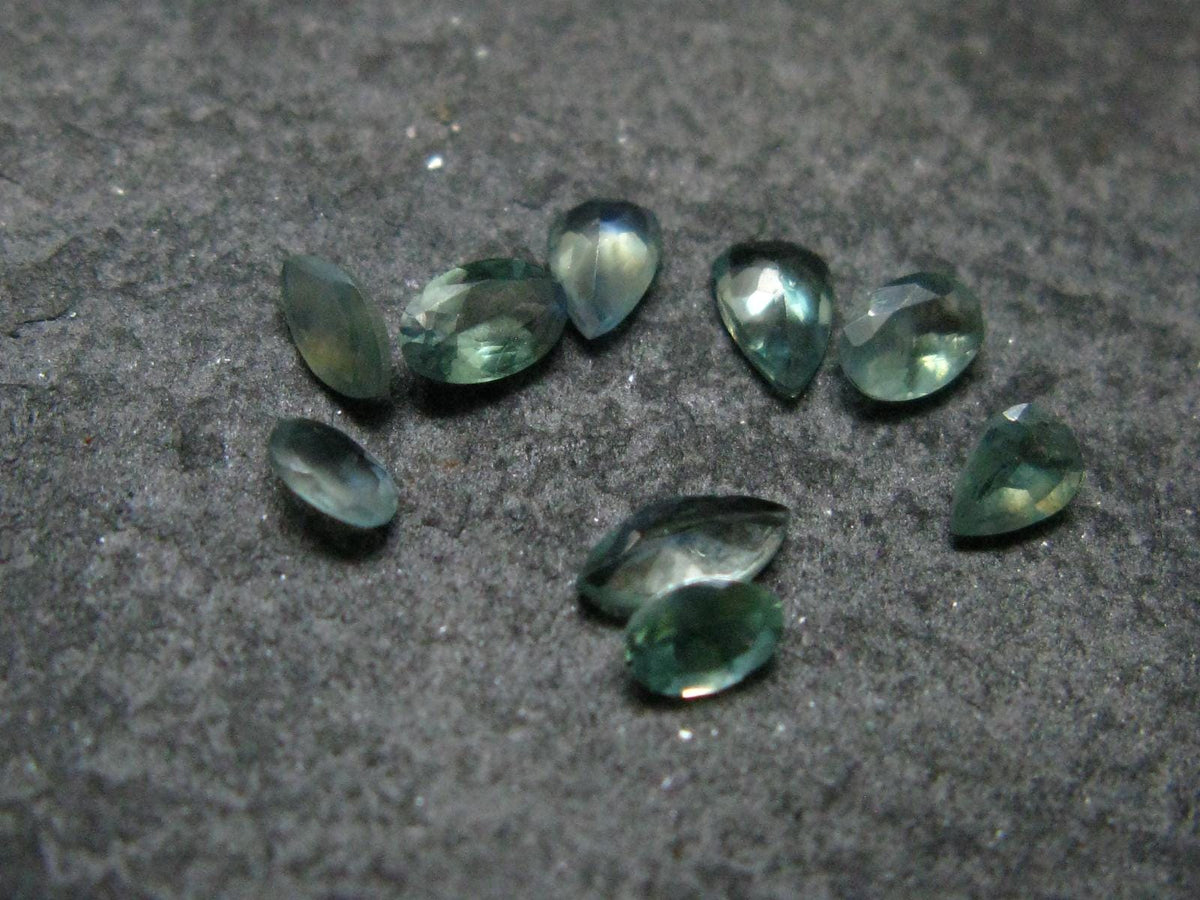 Lot of 9 Alexandrite Chrysoberyl Cut Facetted Gems From Russia - 1.02 Carats Combined