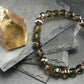 Smoky Quartz Genuine Bracelet ~ 7 Inches ~ 8mm Facetted Beads