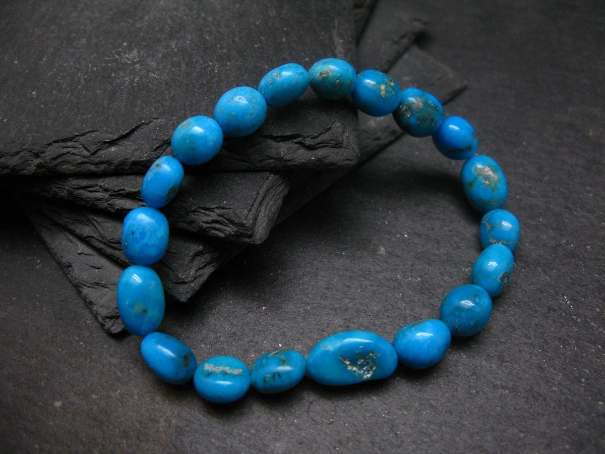Turquoise Genuine Untreated Bracelet ~ 7 Inches ~ 10mm Tumbled Beads