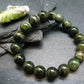 Green Gem Tourmaline Genuine Bracelet ~ 7 Inches ~ 12mm Round Beads