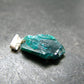 Dioptase Crystal Silver Pendant from Congo - 1.39 Grams - 0.9"