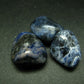 Lot of 3 natural Sodalite tumbled stones from Brazil