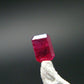 Beautiful Rare Gem Bixbite Red Beryl Emerald Cut Stone From Utah USA - 0.14 Carats - 3.7x2.8mm