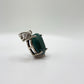 Grandidierite Pendant Blue Green Faceted Gemstone Silver Necklace Rare Crystal Jewelry Gift