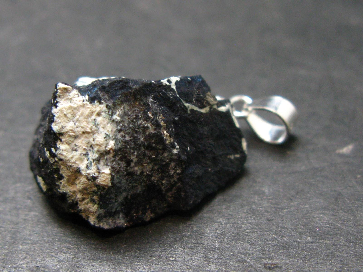 Covelite Covellite Crystal Silver Pendant From Peru - 1.0" - 4.8 Grams