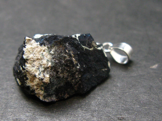 Covelite Covellite Crystal Silver Pendant From Peru - 1.0" - 4.8 Grams