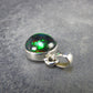 Rare Black Opal Sterling Silver Pendant from Australia - 0.7" - 1.57 Grams
