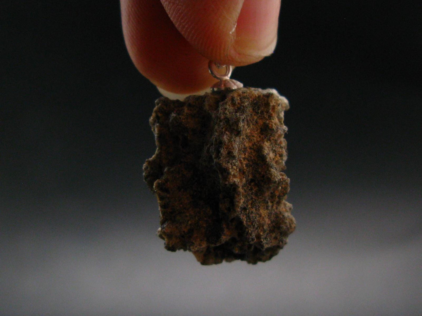 Fulgurite Lightning Rock Silver Pendant From USA - 1.1" - 1.94 Grams