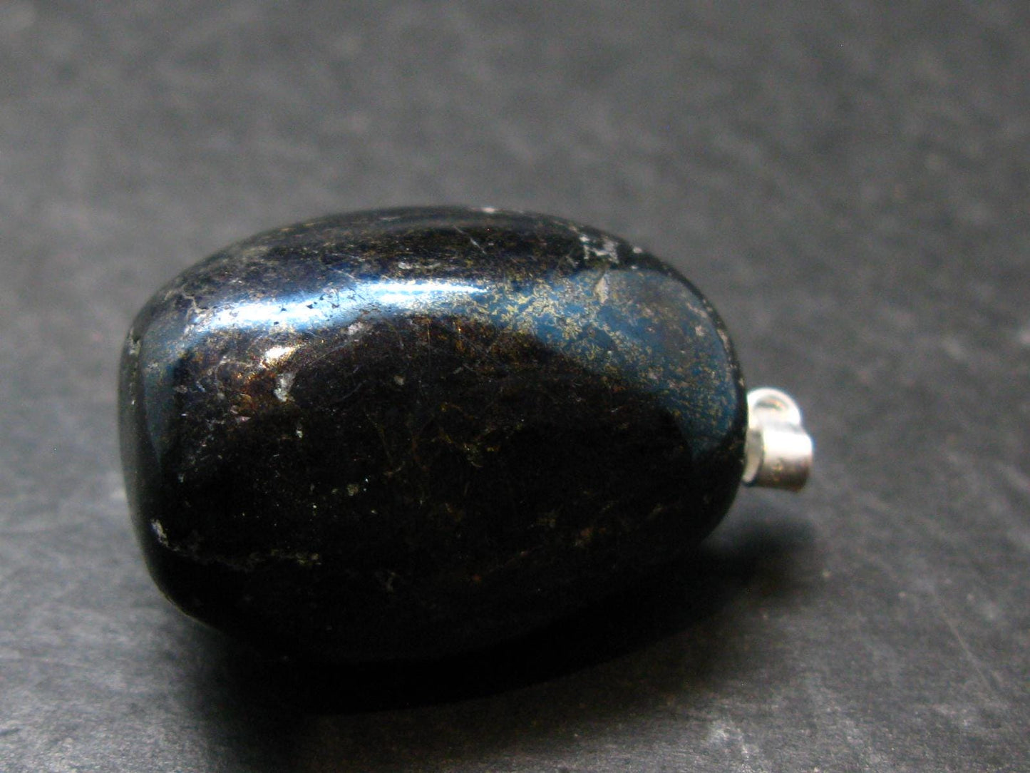 Covelite Covellite Crystal Silver Pendant From Peru - 1.4" - 22.62 Grams