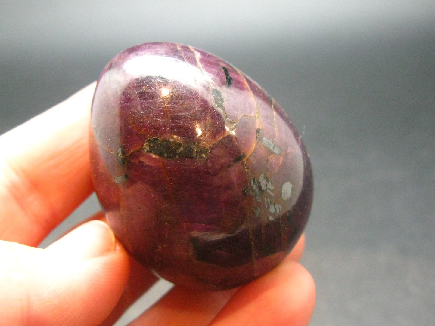 Ruby & Kyanite Egg From India - 1.6" - 102.61 Grams