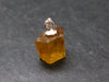 Gem Heliodor Golden Beryl Silver Pendant From Tajikistan - 6.60 Carats - 0.7"