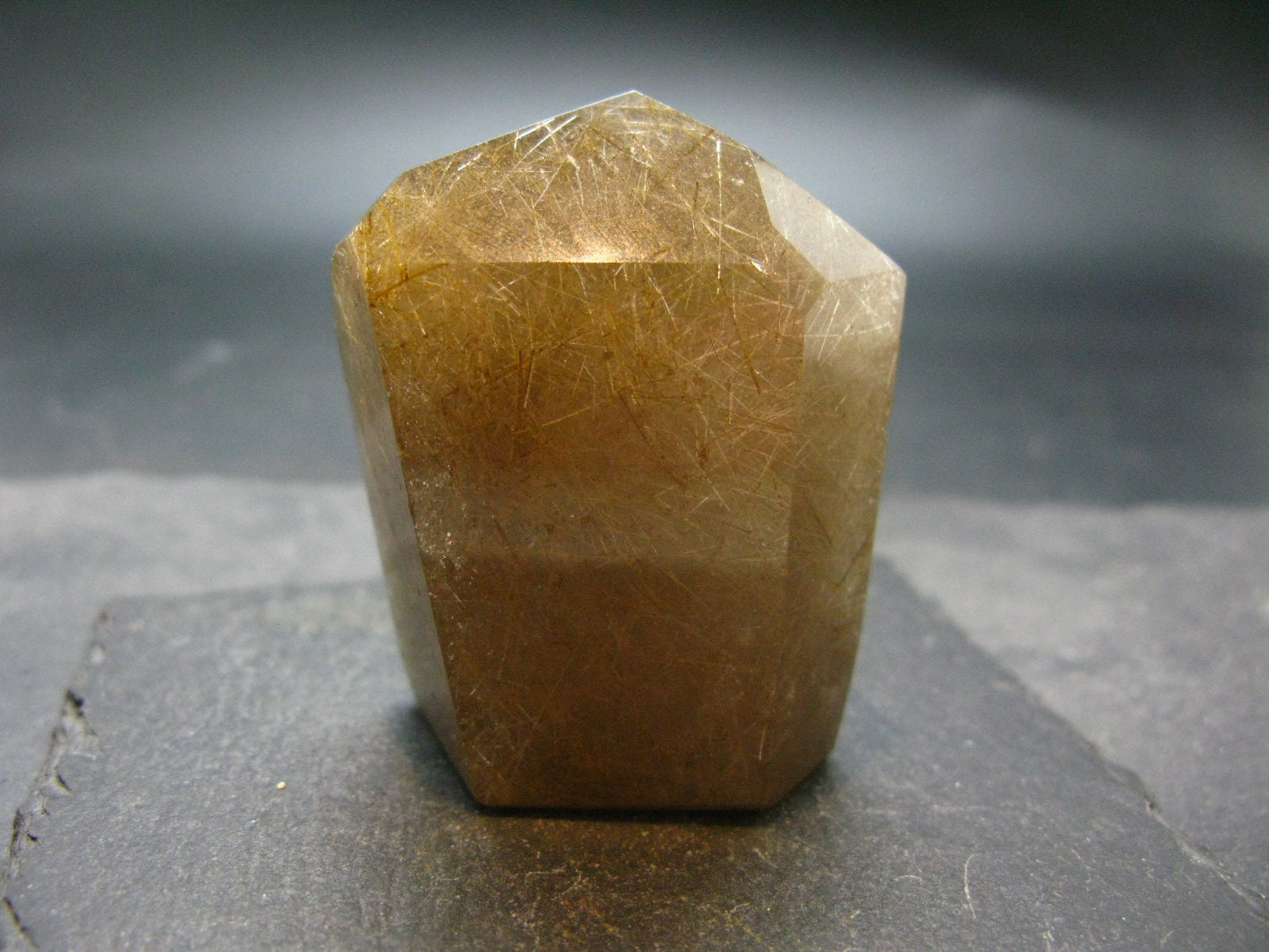 Large Polished Rutilated Quartz Crystal from Brazil - 2.1" - 122.94 Grams