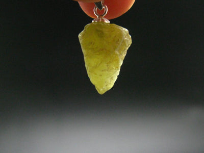 Chrysoberyl Crystal Silver Pendant From Brazil - 2.30 Grams