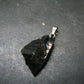 Unpolished Elite Shungite Silver Pendant from Russia - 1.1" - 1.82 Grams