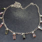Tourmaline Crystal Silver Necklace from Brazil - 20" - 10.1 Grams