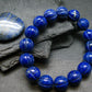 Lapis Lazuli Lazurite Genuine Bracelet ~ 7 Inches ~ 13mm Carved Beads