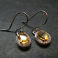 Faceted Golden Yellow Citrine 925 Sterling Silver Drop Earrings - 1.0"