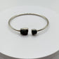 Grandidierite Bracelet Blue Green Gemstone Silver Link Bracelet Minimalist Jewelry Gift