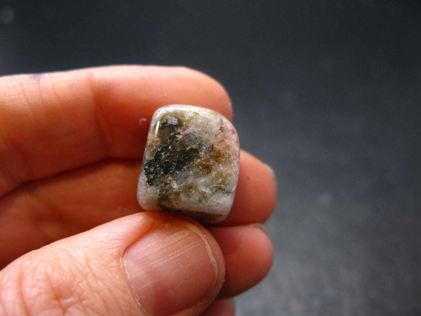 Rare Pink Tugtupite Tumbled Piece From Greenland - 26.45 Carats - 0.5"