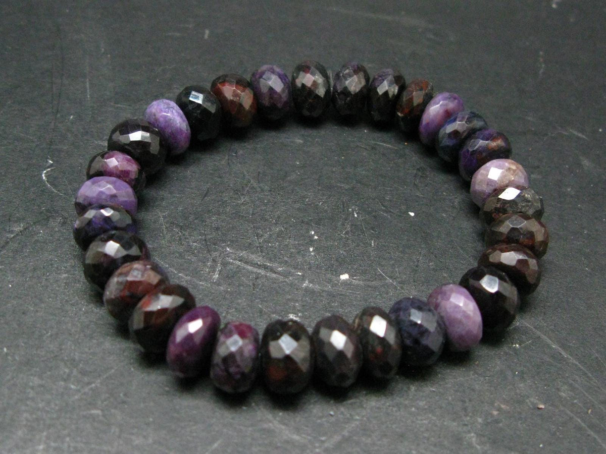 Sugilite Genuine Bracelet ~ 7 Inches ~ 10mm Rondelle Beads