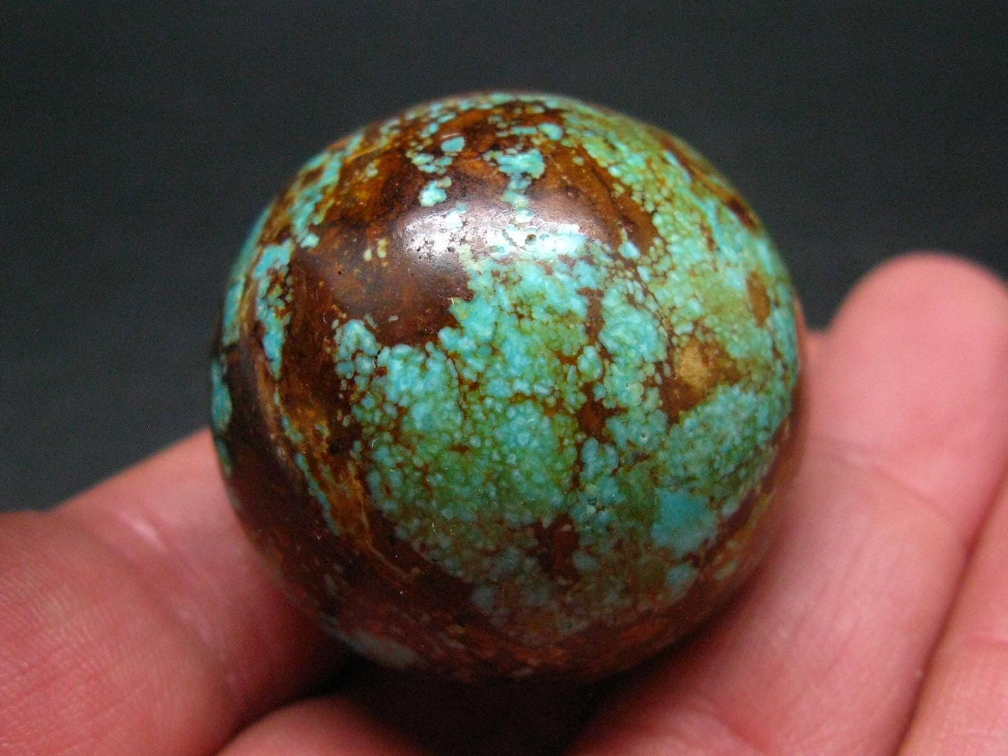 Genuine Turquoise Ball Sphere From USA - 35mm - 53.10 Grams