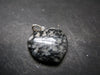 Rare Impactite Silver Heart Pendant From Norway - 1.1"