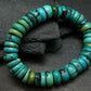 Turquoise Genuine Untreated Bracelet ~ 7 Inches ~ 12mm Rondelle Beads