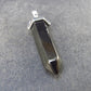 Elite Shungite Pencil Point Silver Pendant from Russia - 1.7"
