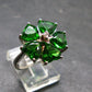 Helenite Gaia Stone Gem Sterling Silver Ring From Washington - Size 9 - 5.2 Carats